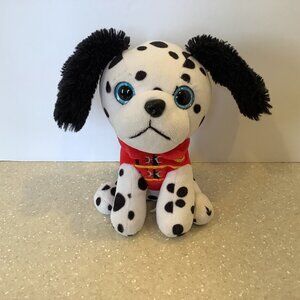Hobby Lobby Dalmatian Plush Stuffed Animal Firefighter Puppy Dog Red Vest